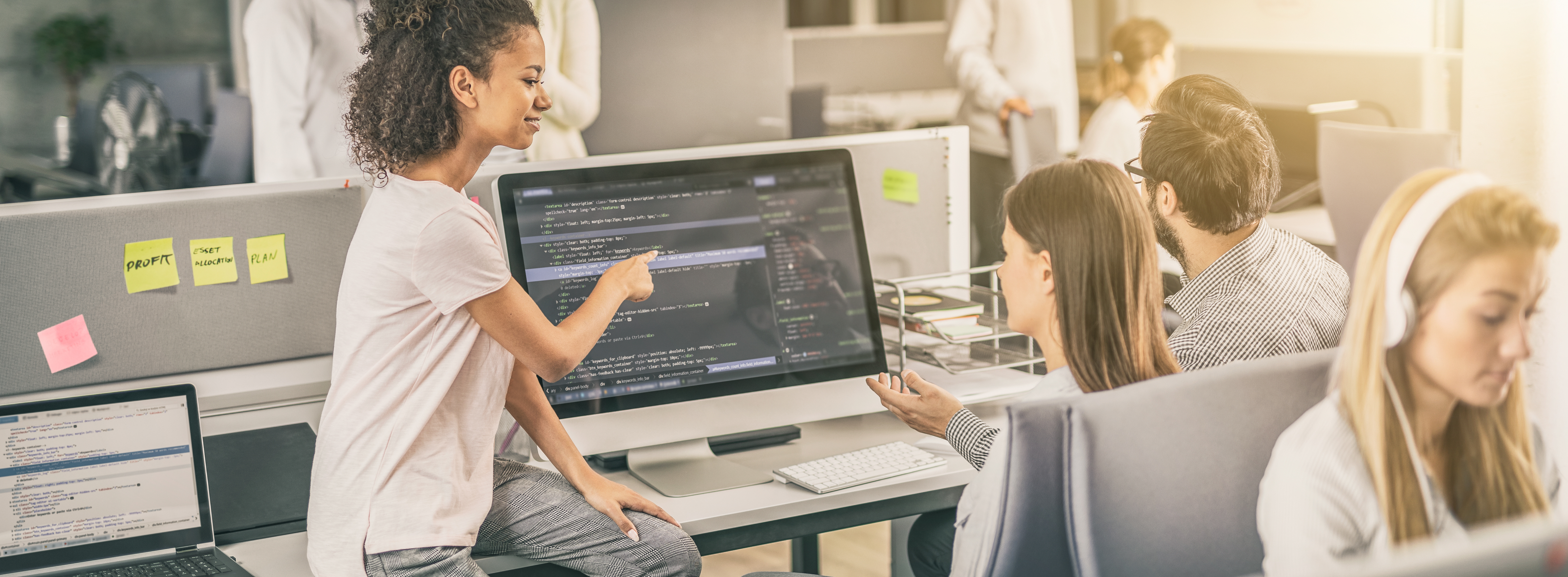 Image of web designers at work