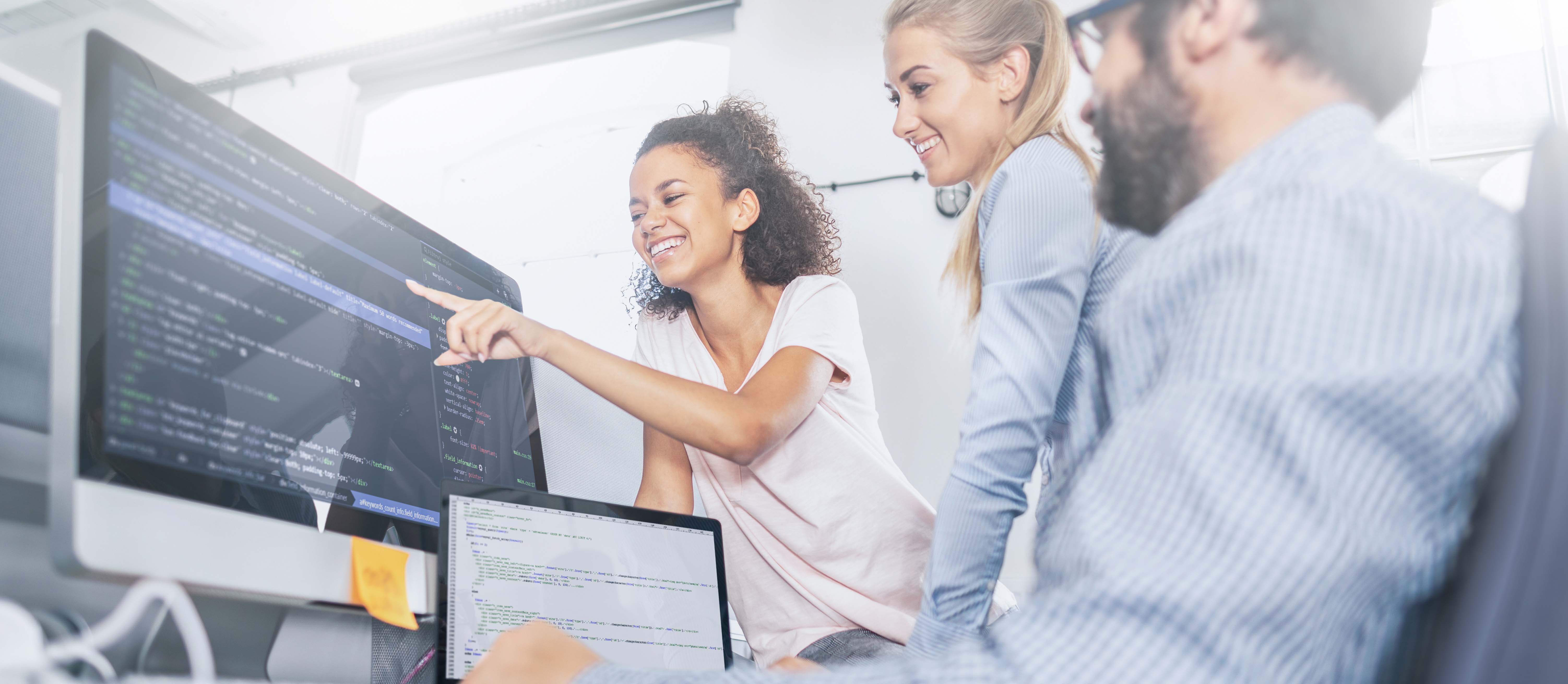 Image of web designers at work
